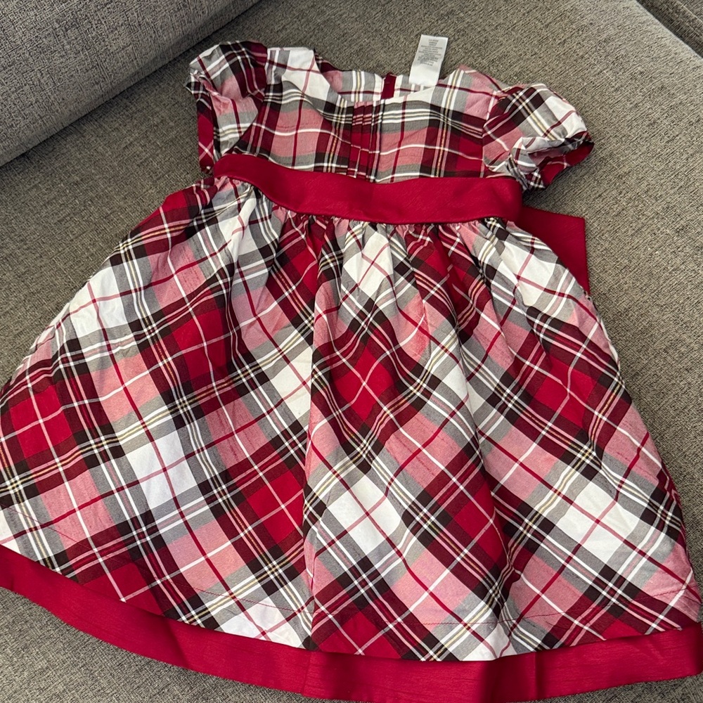 Gymboree Red and Gray Plaid Dress